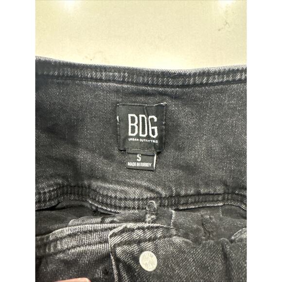 BDG Micro Black Micro Mini Skirt Womens Size Small Pleated Y2K Look Rave Denim - Picture 7 of 9